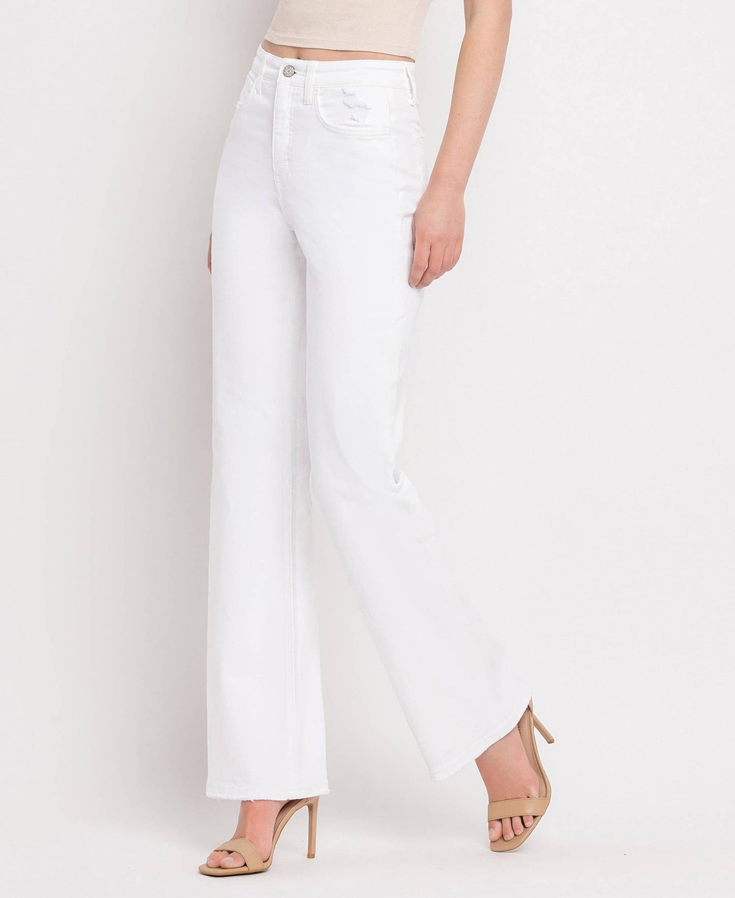 WHITE DENIM JEANS