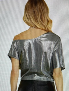 METALLIC COLD SHOULDER