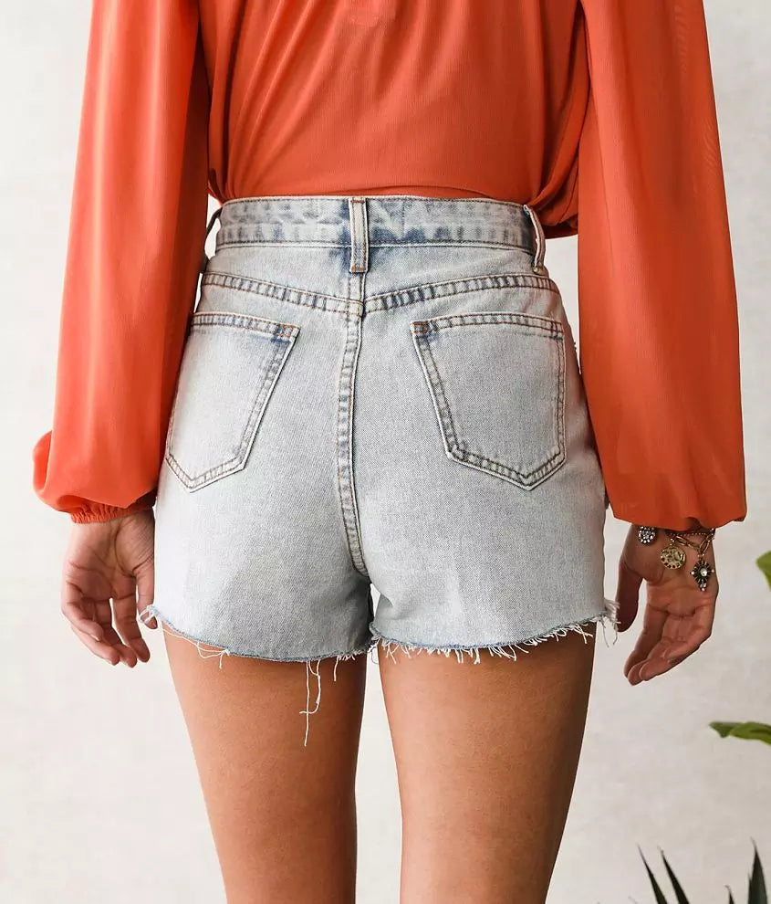 RHINESTONE FRINGE SHORTS