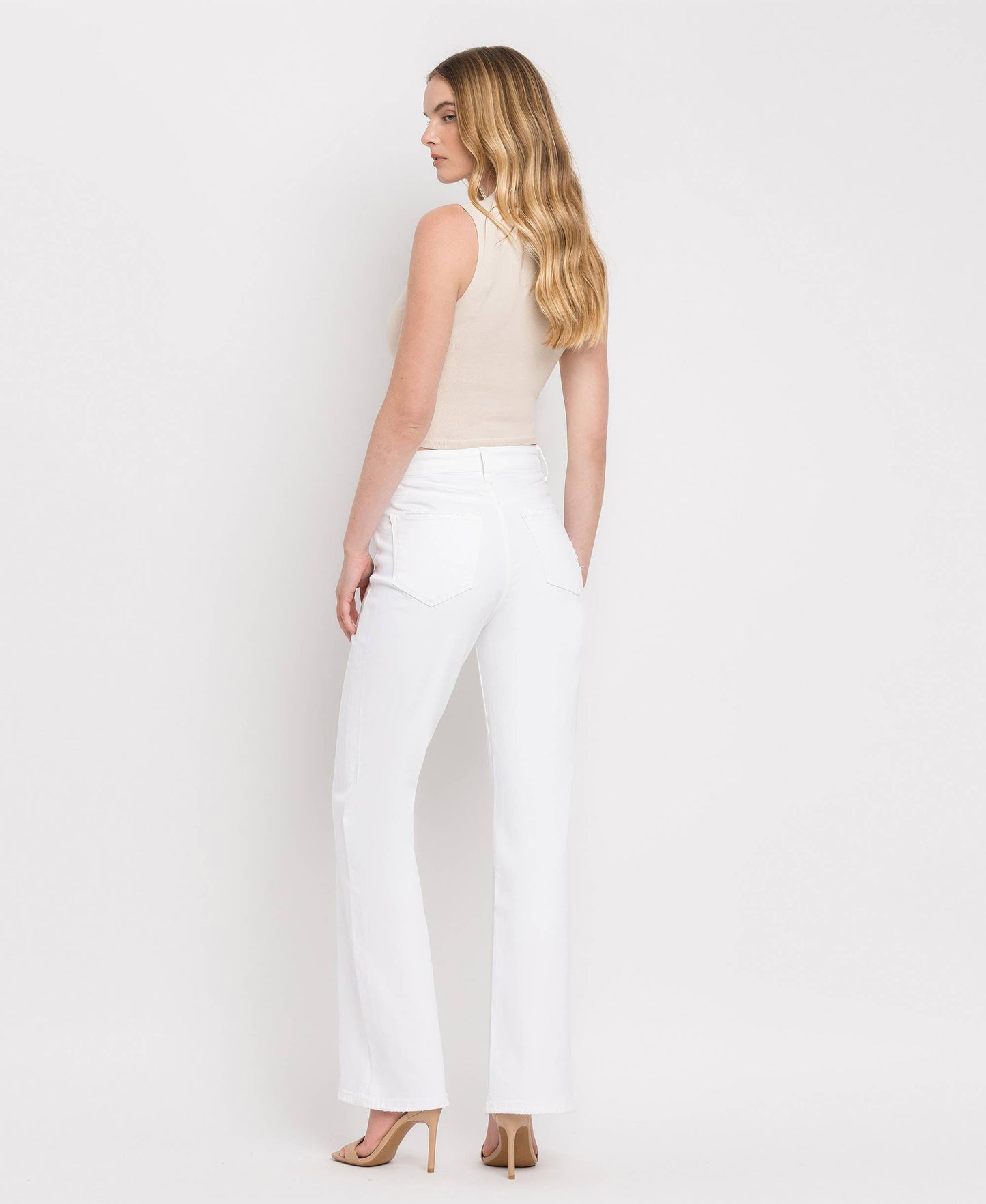 WHITE DENIM JEANS